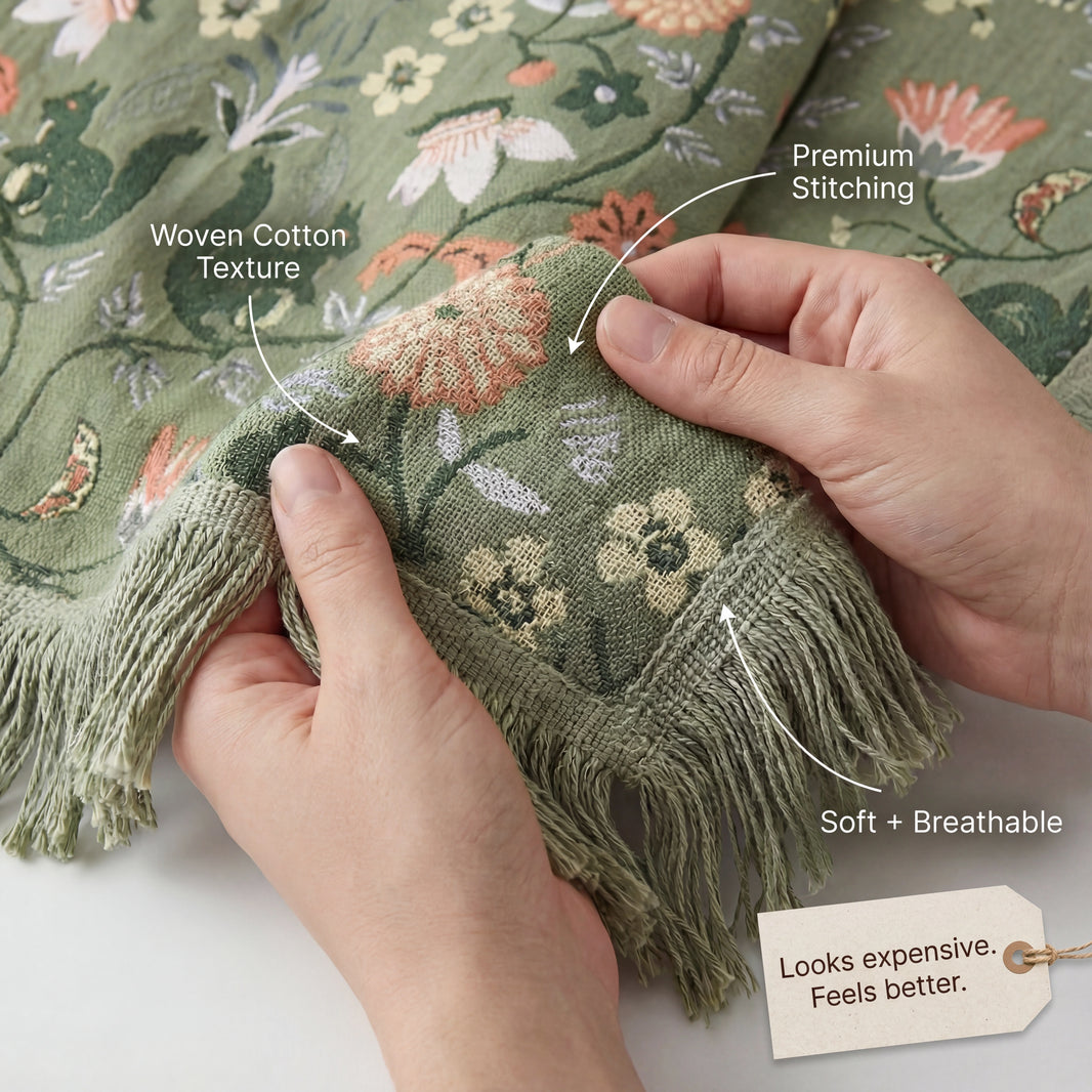 The Cozy Boho Cotton Throw